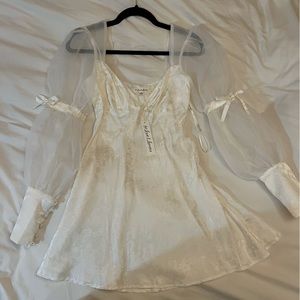 Gabrielle Puff Sleeve mini dress - For Love & Lemons